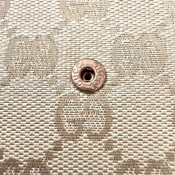 Gucci Canvas and Leather Monogram GG Bifold Wallet Vintage Authentic Classic - Picture 9 of 11